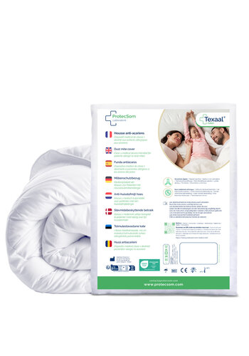 Anti-huisstofmijt dekbedovertrek – 100% katoen - Texaal® 