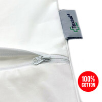 thumb-Anti-mite fitted sheets 90 cm  x 200 cm  - 100% cotton - Texaal - Protecsom-4