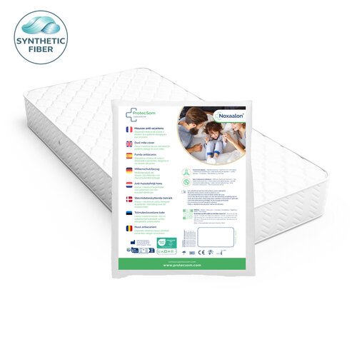 Anti-mite fitted sheets for mattresses - Synthetic fabric - Noxaloon 