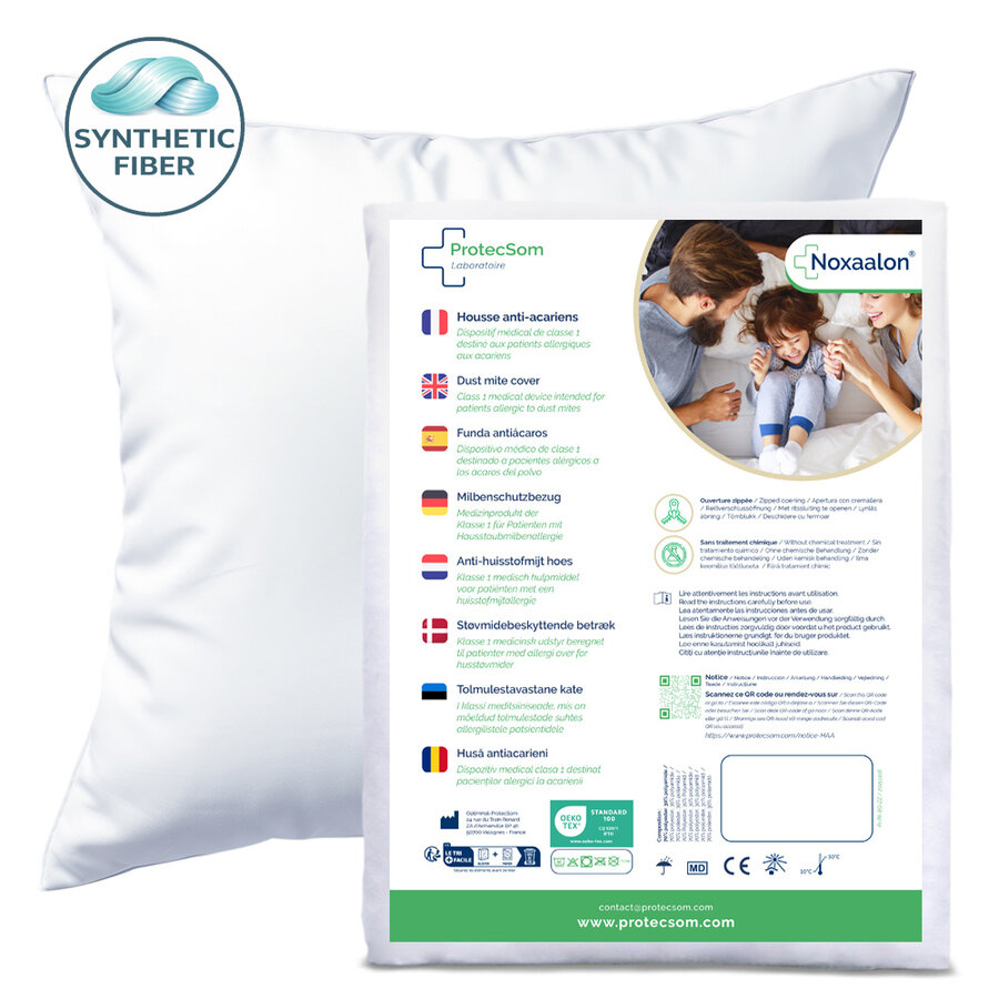 Anti-mite pillow cover – Noxaalon Synthetic Fiber-1