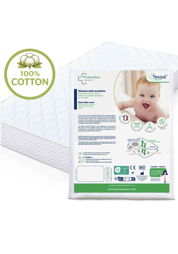 Draps housse anti-acariens - 100% coton - Bébé et Enfants - Texaal 