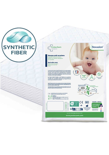 Draps housse anti-acariens - Bébé et enfants  - Tissu Synthétique - Noxaloon - Protecsom 
