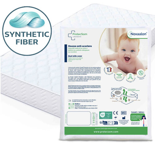 Draps housse anti-acariens - Bébé et enfants  - Tissu Synthétique - Noxaloon - Protecsom 
