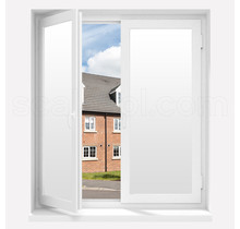 Privacy Window Film | PP40 | Matt white effect | Made-to-size