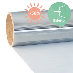 Solar Protection Film | SPM50E | Slightly tinted / Mirror | Made-to-size