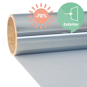 Solar Protection Film | SPM70E | Slightly tinted / Mirror | Made-to-size