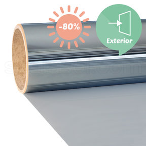 Solar Protection Film | SPM80E | Slightly tinted / Mirror | Made-to-size