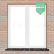 Blackout Window Film | XBWB | White/Black | Sample