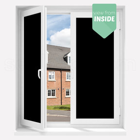 Blackout Window Film | XBPK | Black/Mirror | Sample