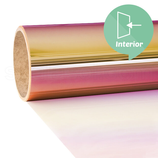 Chameleon Window Film | QVJ | Red Multi / Rainbow effect | Sample