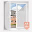 Scalasol® Textile look Window Film | Static | TSQ | Grey / Fabric effect | Per roll
