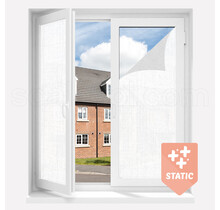 Textile look Window Film | QPT | White | Made-to-size