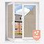 Scalasol® Textile look Window Film | Static | YQF | Taupe / Fabric effect | Made-to-size