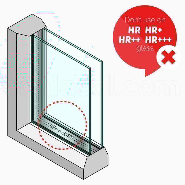 Smoked Glass Window Film | SGP95 | Dark tinted | Sample Smoked Glass Window Film | SGP95 | Dark tinted | Sample