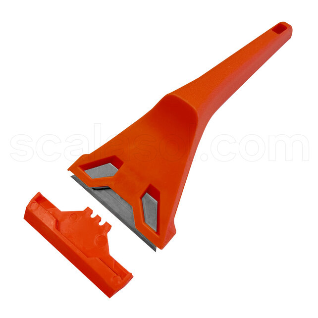 Glass cleaning razor scraper