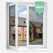Privacy Raamfolie | P1WV | Wit | One way vision folie | Per rol Privacy Raamfolie | P1WV | Wit | One way vision folie | Per rol