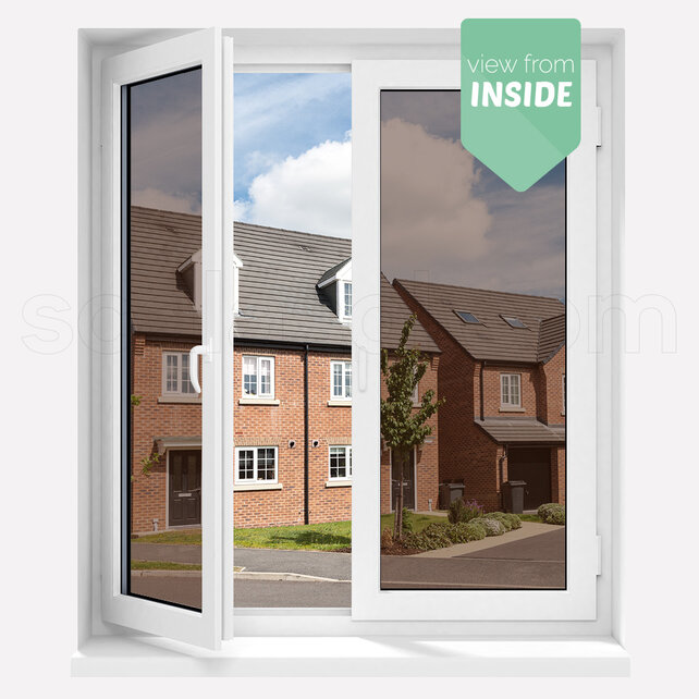 Privacy Raamfolie | PPC30 | Brons / Koper Spiegel