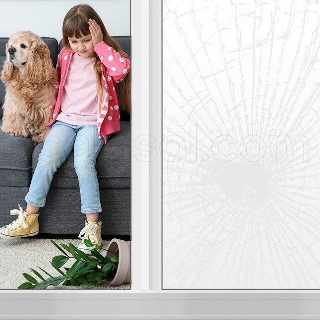 Privacy and Safety Window Film | QMP4 | Matt white