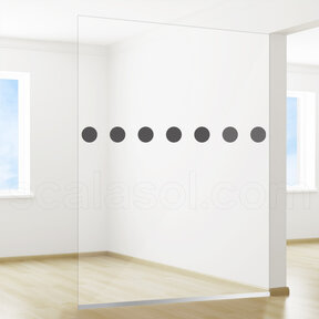 Film de sécurité | Indication anti-passage | Points une rangée