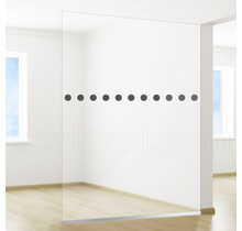 Film de sécurité | Indication anti-passage | Points une rangée - Petit