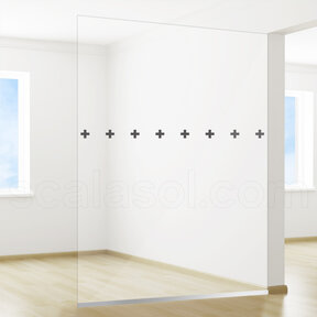 Security Window Film | Anti-passage indication | Plus single pattern