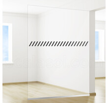 Security Window Film | Anti-passage indication | Stripes diagonally