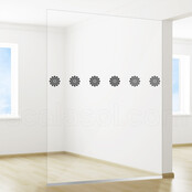 Veiligheid Raamfolie | Anti-doorloop aanduiding | Bloemen