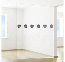 Veiligheid Raamfolie | Anti-doorloop aanduiding | Bloemen