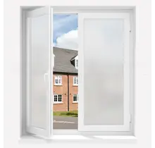 Sichtschutzfolie | PP20 | Sandstrahldesign weiß