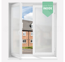 Pattern Privacy Film | MR10 | Ribbed glass effect