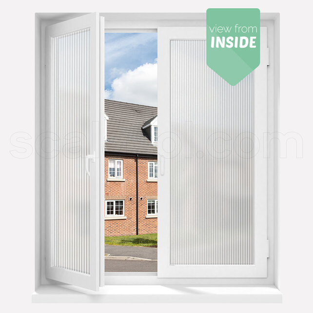 Pattern Privacy Film | MR10 | Ribbed glass effect | Per roll