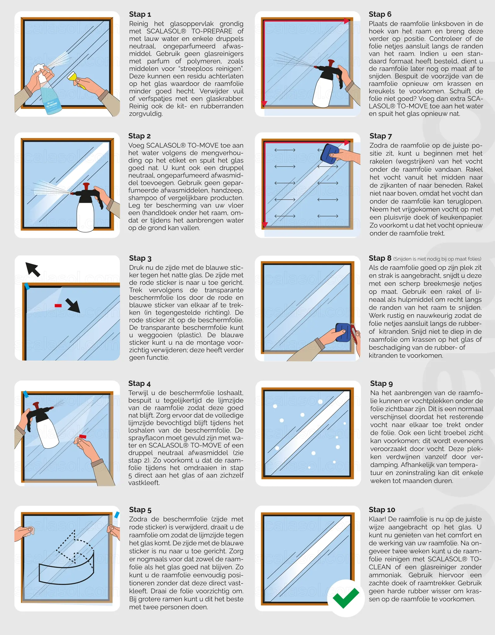 Scalasol plakinstructie