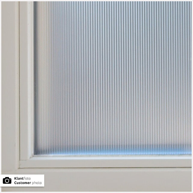 Film pour vitre intimité à motif | MR10 | Effet verre cannelé | Dépoli