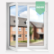 Motief Privacy Raamfolie | MR20 | Ribbelglas effect | Helder | Sample