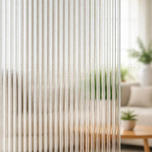 Motief Privacy Raamfolie | MR20 | Ribglas vintage - Helder