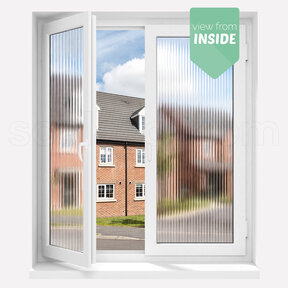 Pattern Privacy Film | MR20 | Ribbed glass effect | Clear