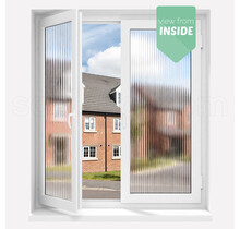 Motief Privacy Raamfolie | MR20 | Ribbelglas effect | Helder | Op maat