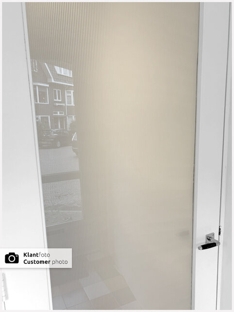 Motief Privacy Raamfolie | MR10 | Ribbelglas effect | Mat