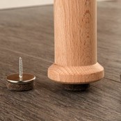 Felt cap (felt glide) with screw