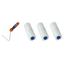 Paint roller 3 Mini paint rollers for paint and oil etc. incl bracket ACTION!