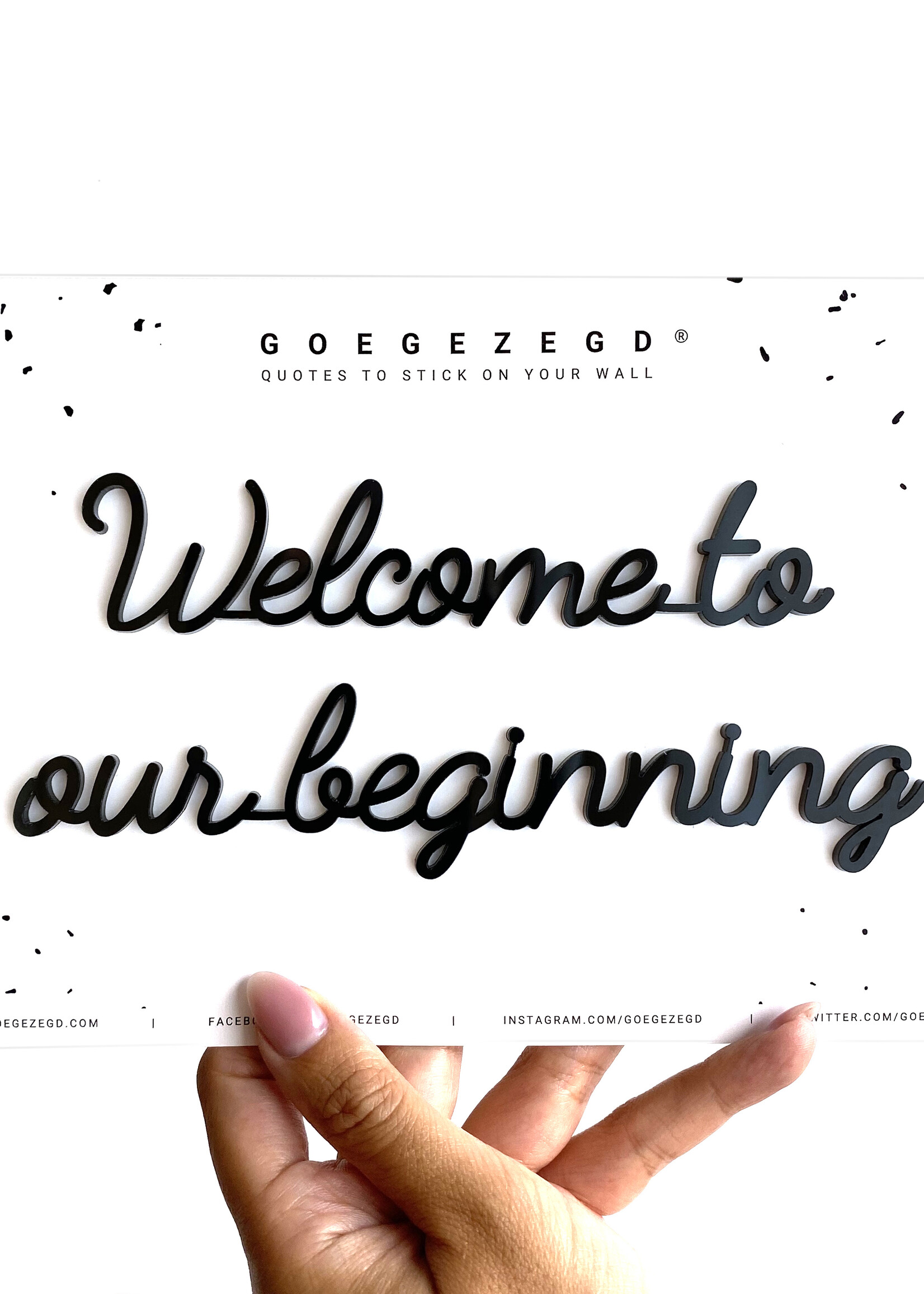 WELCOME TO OUR BEGINNING