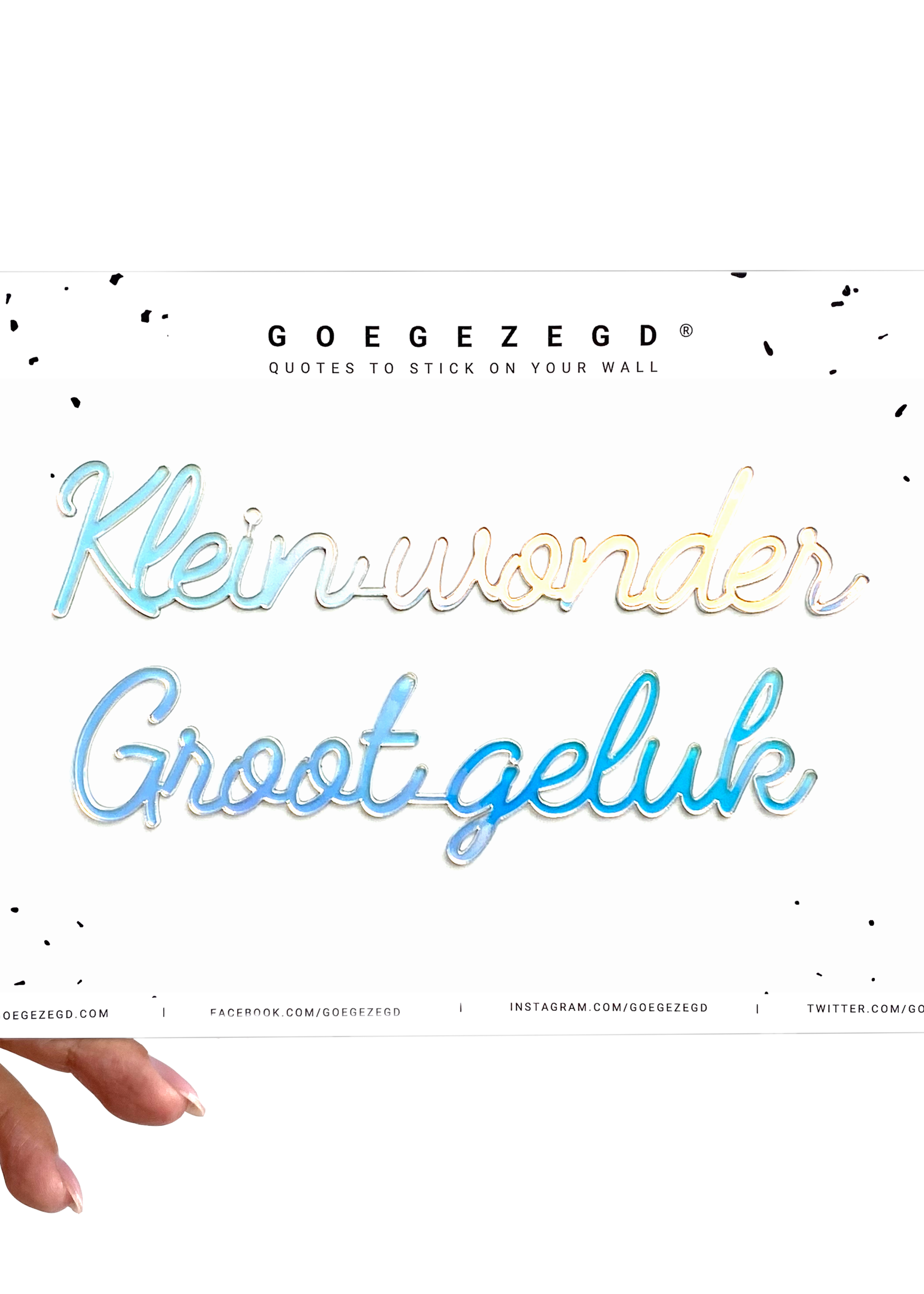 KLEIN WONDER GROOT GELUK