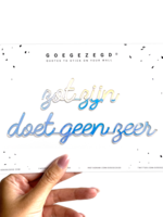 ZOT ZIJN DOET GEEN ZEER