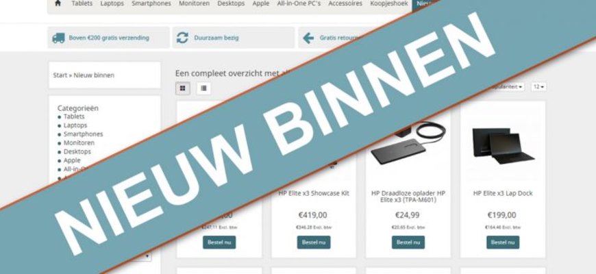Altijd op de hoogte van nieuwe producten