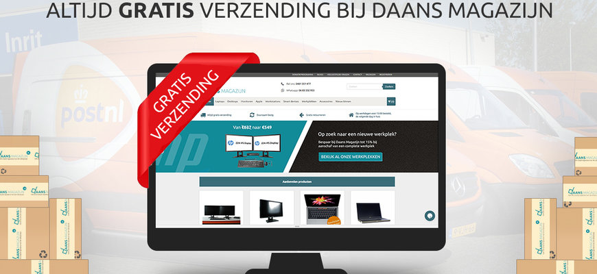 Nu altijd gratis verzending