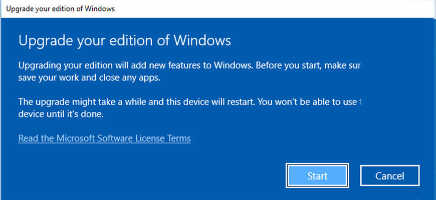 Windows 10 Home upgraden naar Pro