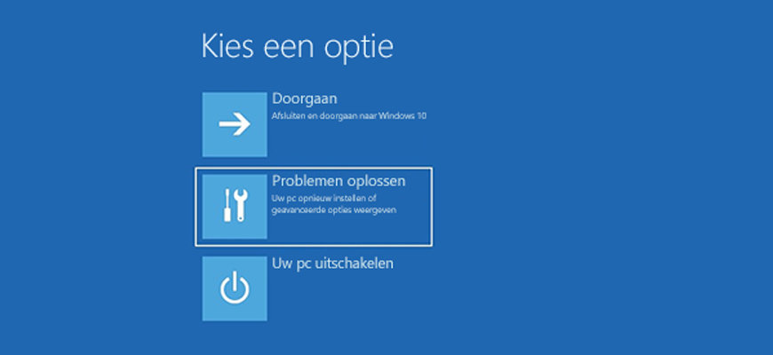 Windows 10 herstellen