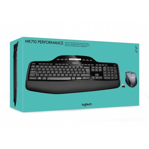 Logitech MK710 toetsenbord RF Draadloos QWERTY US International Zwart