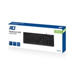 ACT AC5410 toetsenbord USB QWERTY Amerikaans Engels Zwart