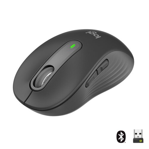 Logitech Signature M650 Draadloze Muis - Voor kleine tot middelgrote handen, 2 jaar batterijduur, stil klikken, aanpasbare zijknoppen, Bluetooth, comp